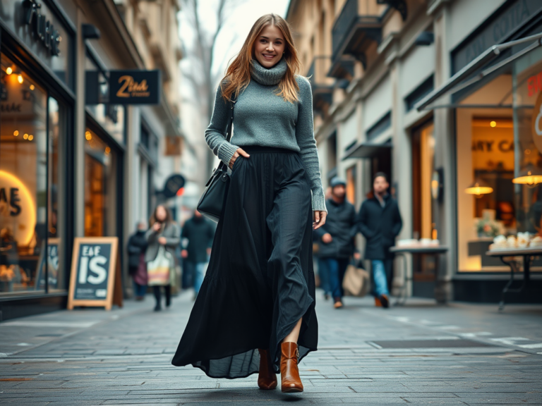 instanewsletters.com | Welke schoenen zijn modieus onder een maxi rok in de winter?